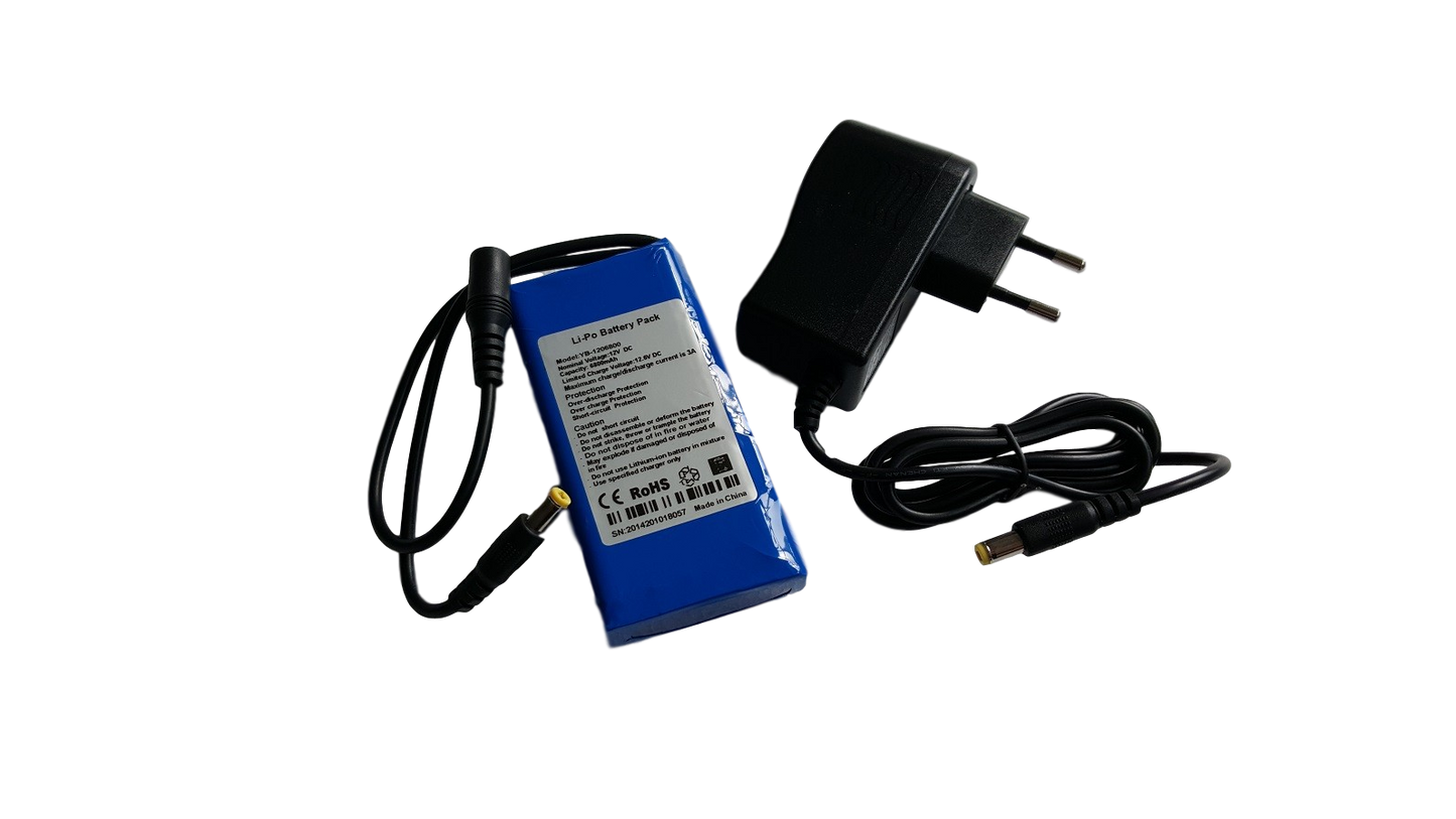 Batteria a Litio Celle Classe AAA 12V 6800mA con Caricabatteria