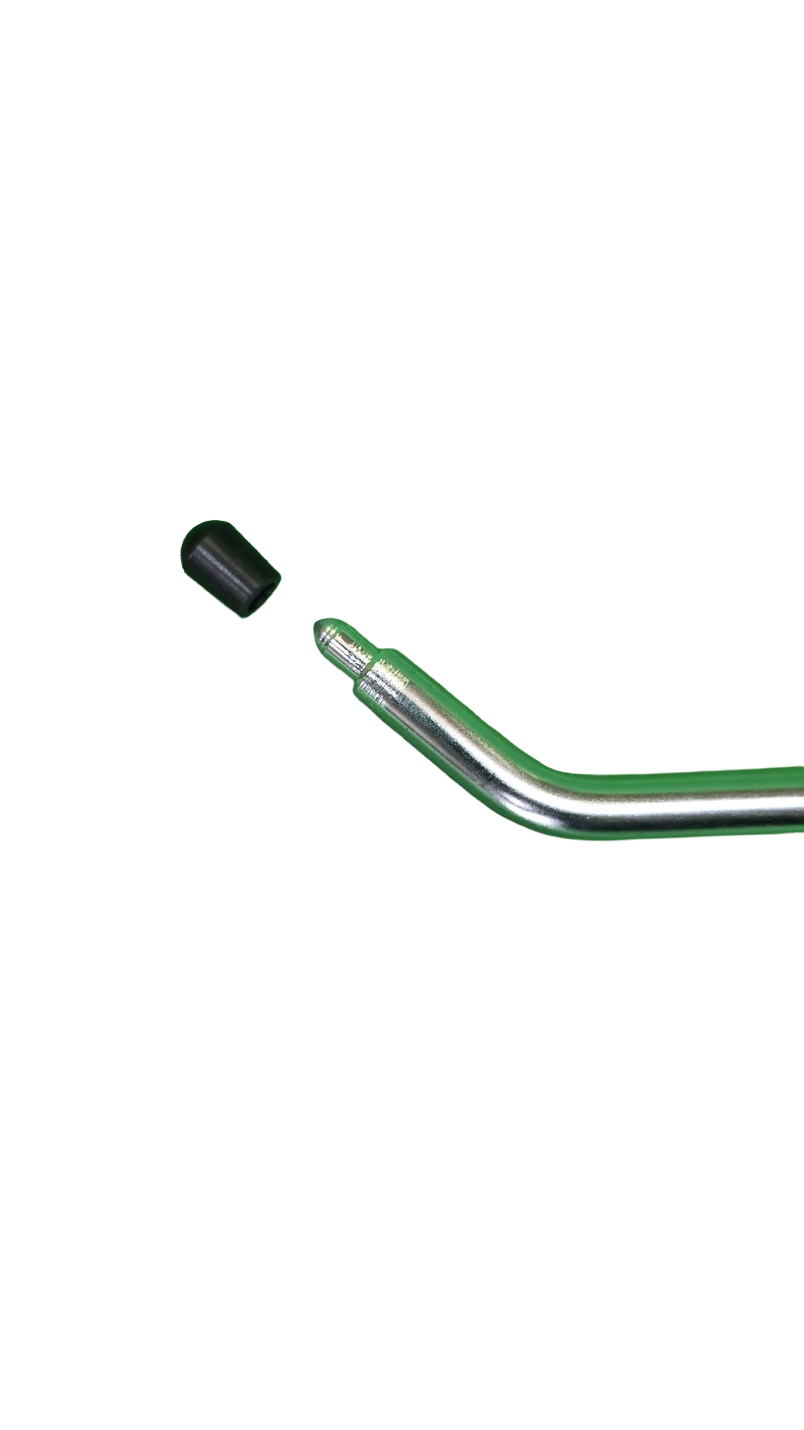 Leva diam. 10 con testa gommata 72cm